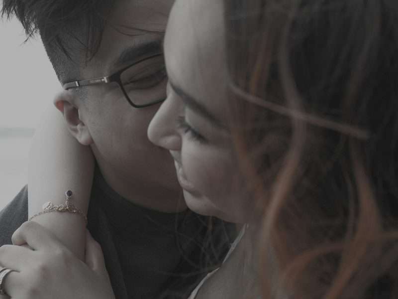Warm lovely couple