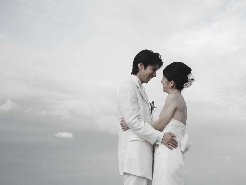 Japanese romantic couple in Bali